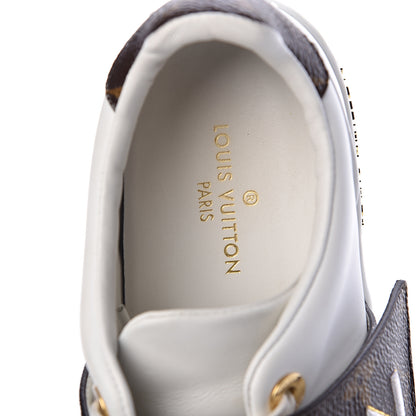 Louis Vuitton Calfskin Monogram Frontrow Sneakers 35 White 9 of 13