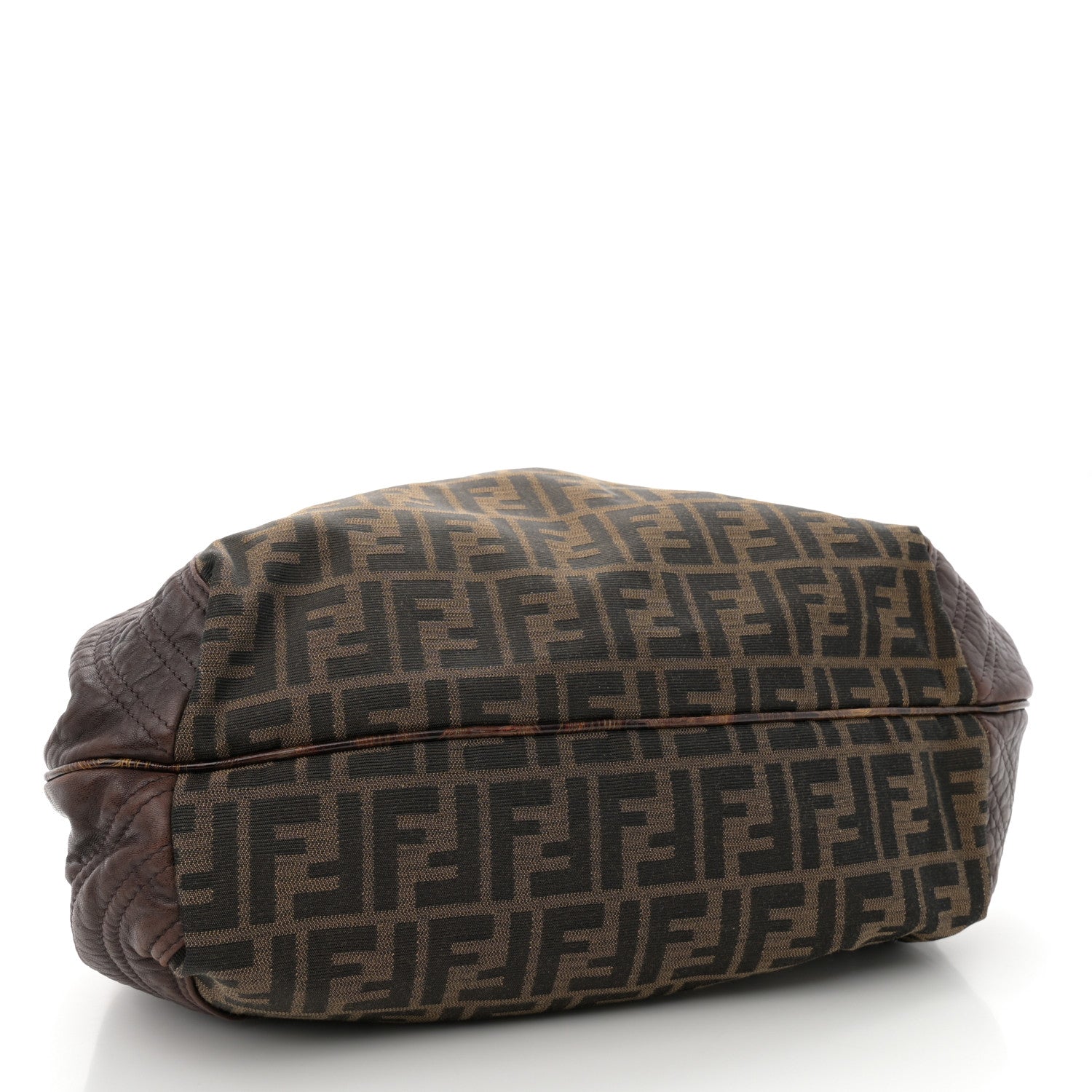 Fendi Zucca Nappa Nuvolata Vitello Tortuga Spy Tobacco Moro 4 of 13