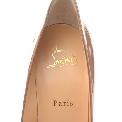 Christian Louboutin Patent Pigalle Follies 100 Pumps 39.5 Nude 7 of 7