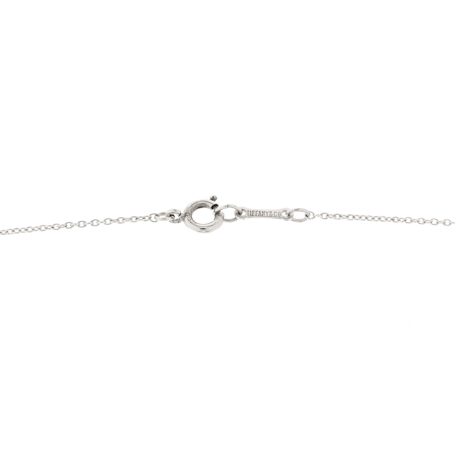 Sterling Silver 19mm Elsa Peretti Bean Pendant Necklace