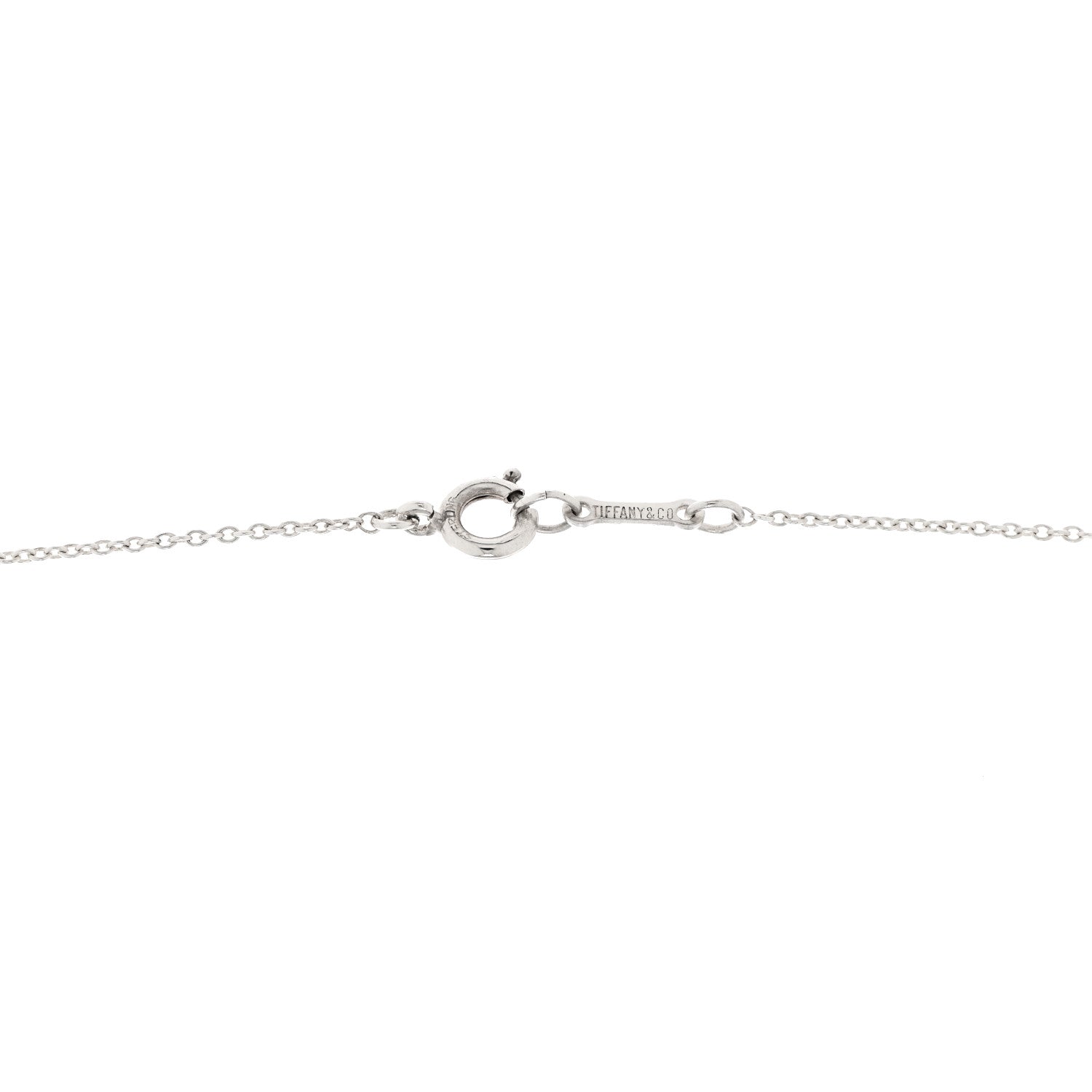 Tiffany Sterling Silver 19mm Elsa Peretti Bean Pendant Necklace 5 of 5