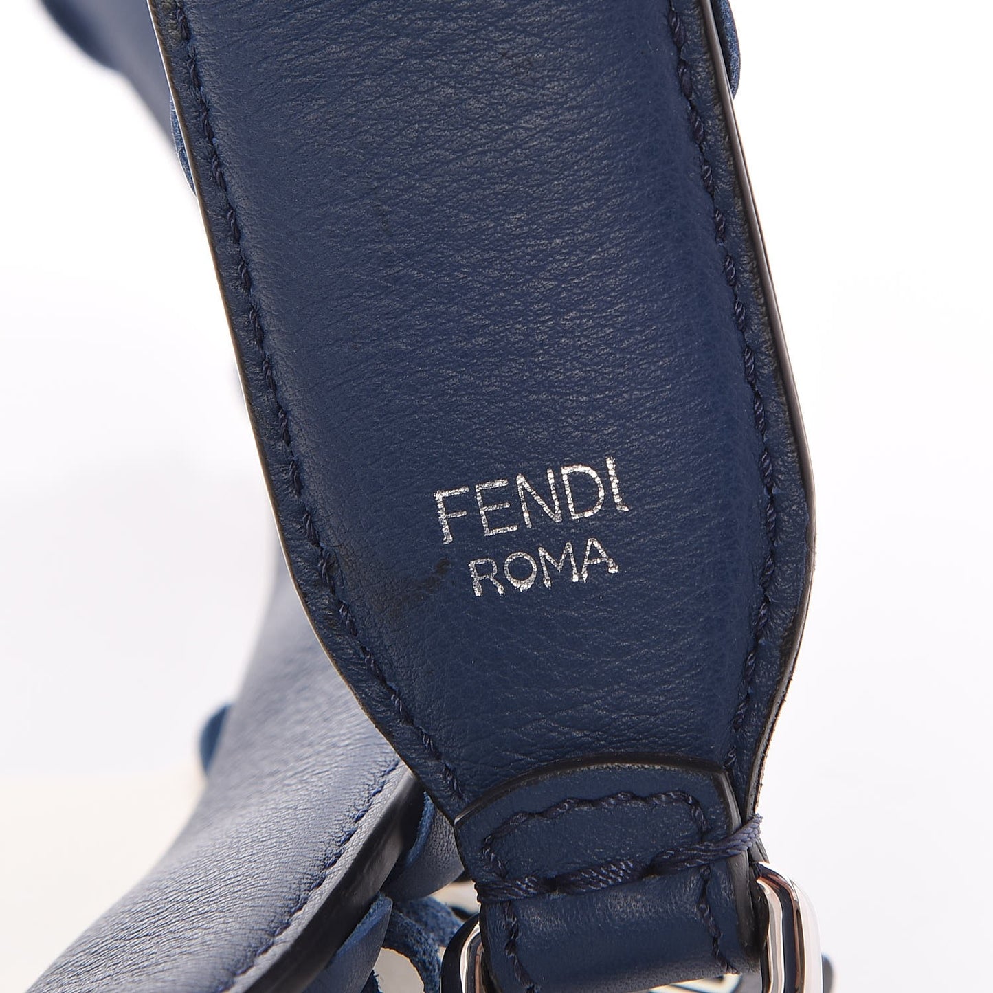 Vitello Dolce Flowerland Studded Strap You Blue