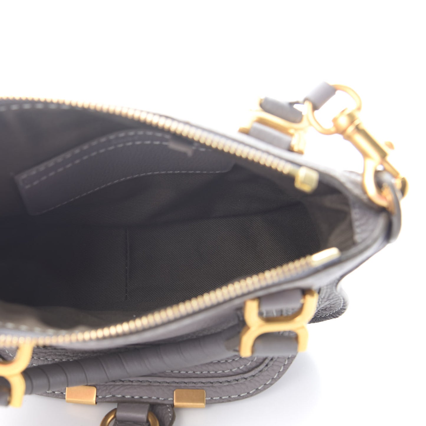 Calfskin Mini Marcie Satchel Cashmere Grey