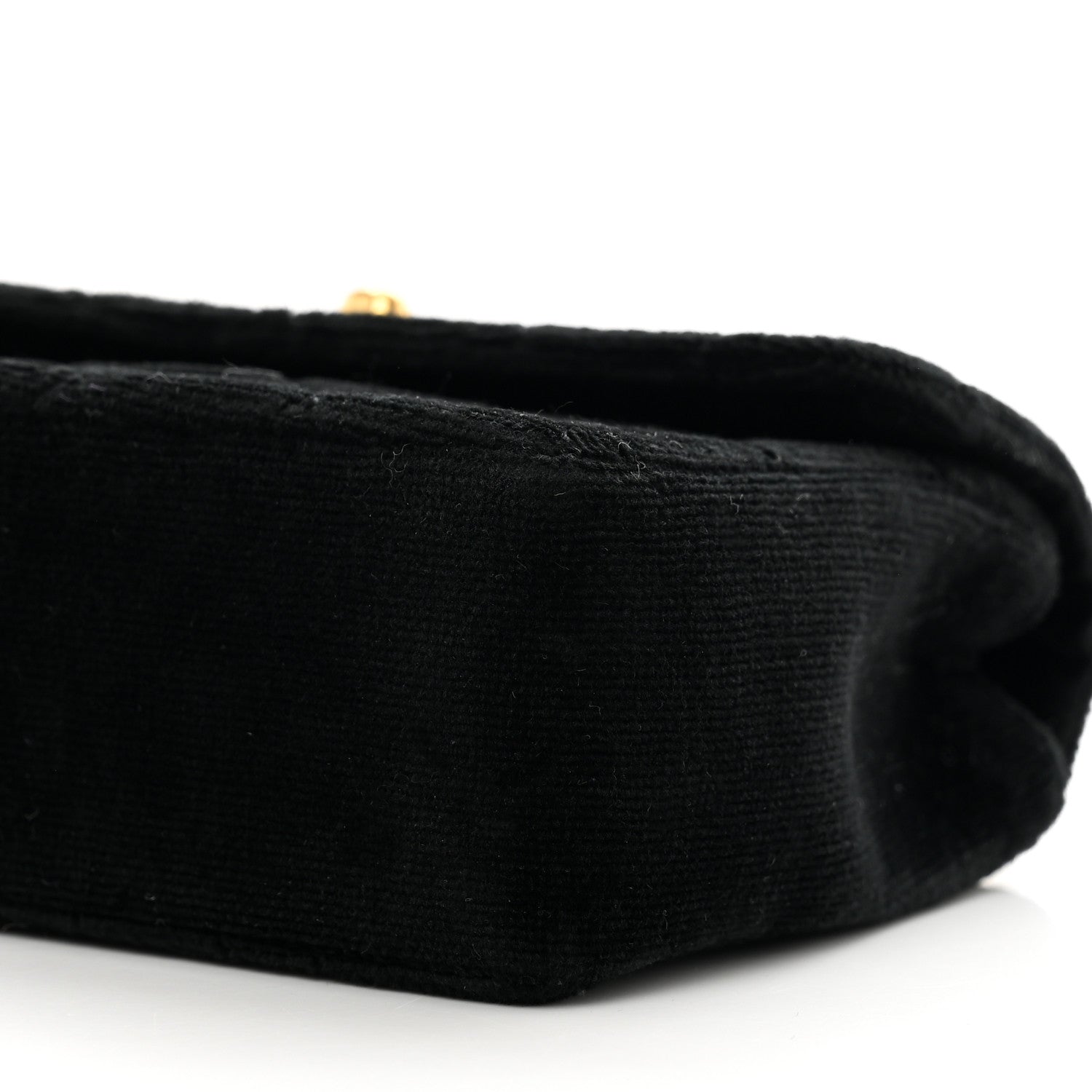Chanel Velvet Quilted Extra Mini Rectangular Flap Black 10 of 10