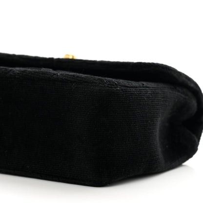 Chanel Velvet Quilted Extra Mini Rectangular Flap Black 10 of 10