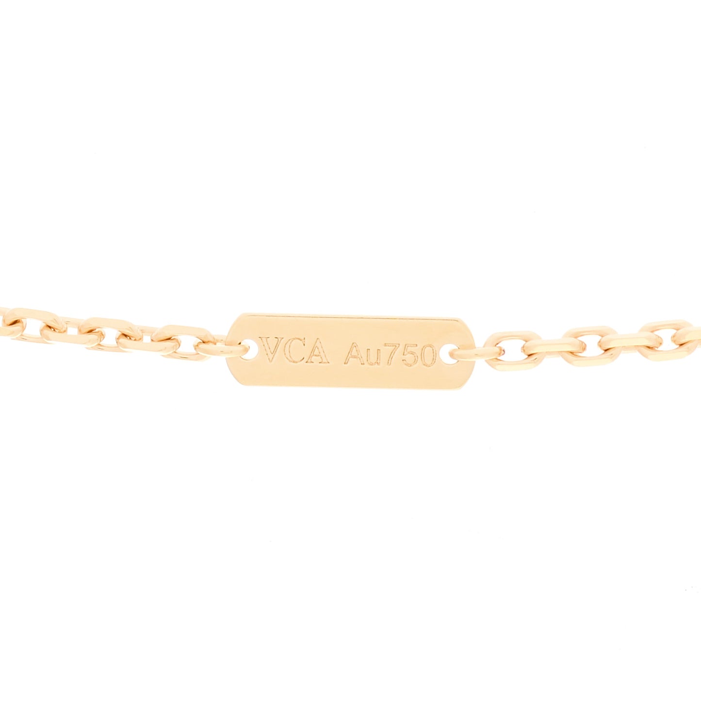 18K Yellow Gold Blue Agate Magic Alhambra Long Necklace