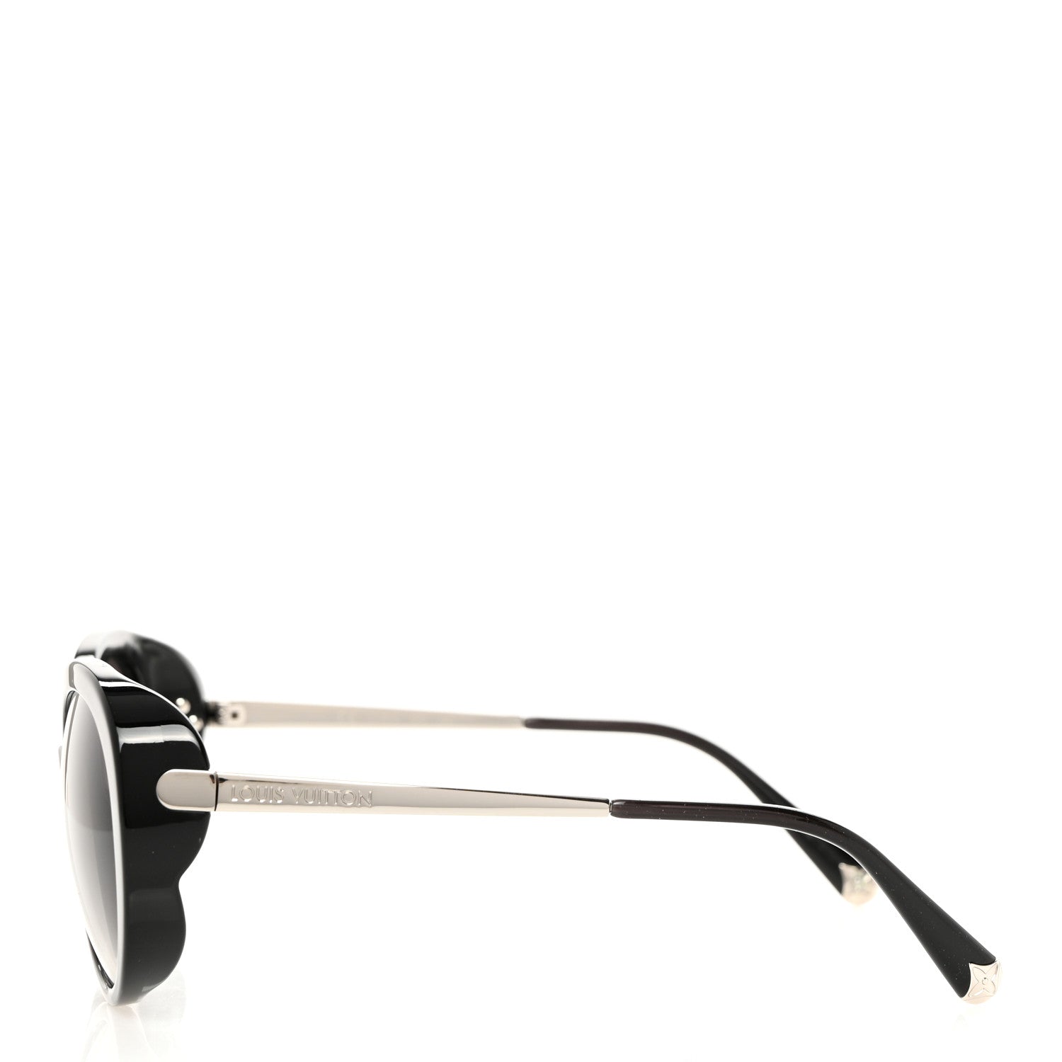 Louis Vuitton Acetate Bluebell Sunglasses Z0693W Black Glitter 3 of 9