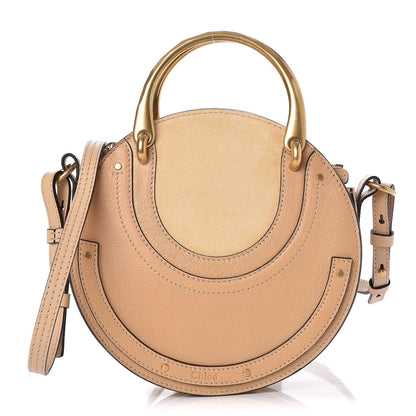 Chloe Calfskin Suede Small Pixie Bag Pearl Beige 1 of 8