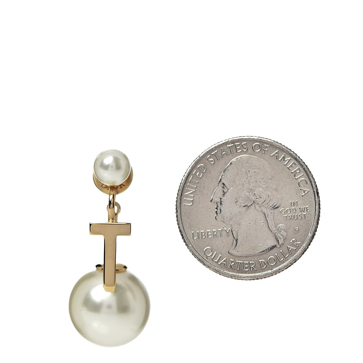 Pearl My ABCDior T Tribale Earring Gold