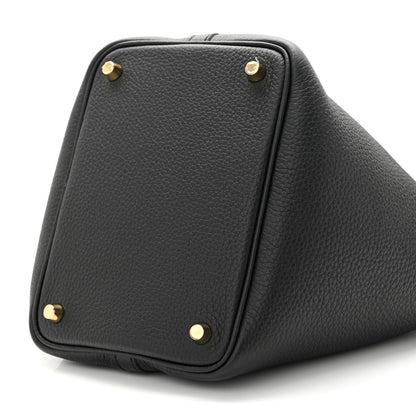 Hermes Taurillon Clemence Picotin Lock 18 PM Black 8 of 9