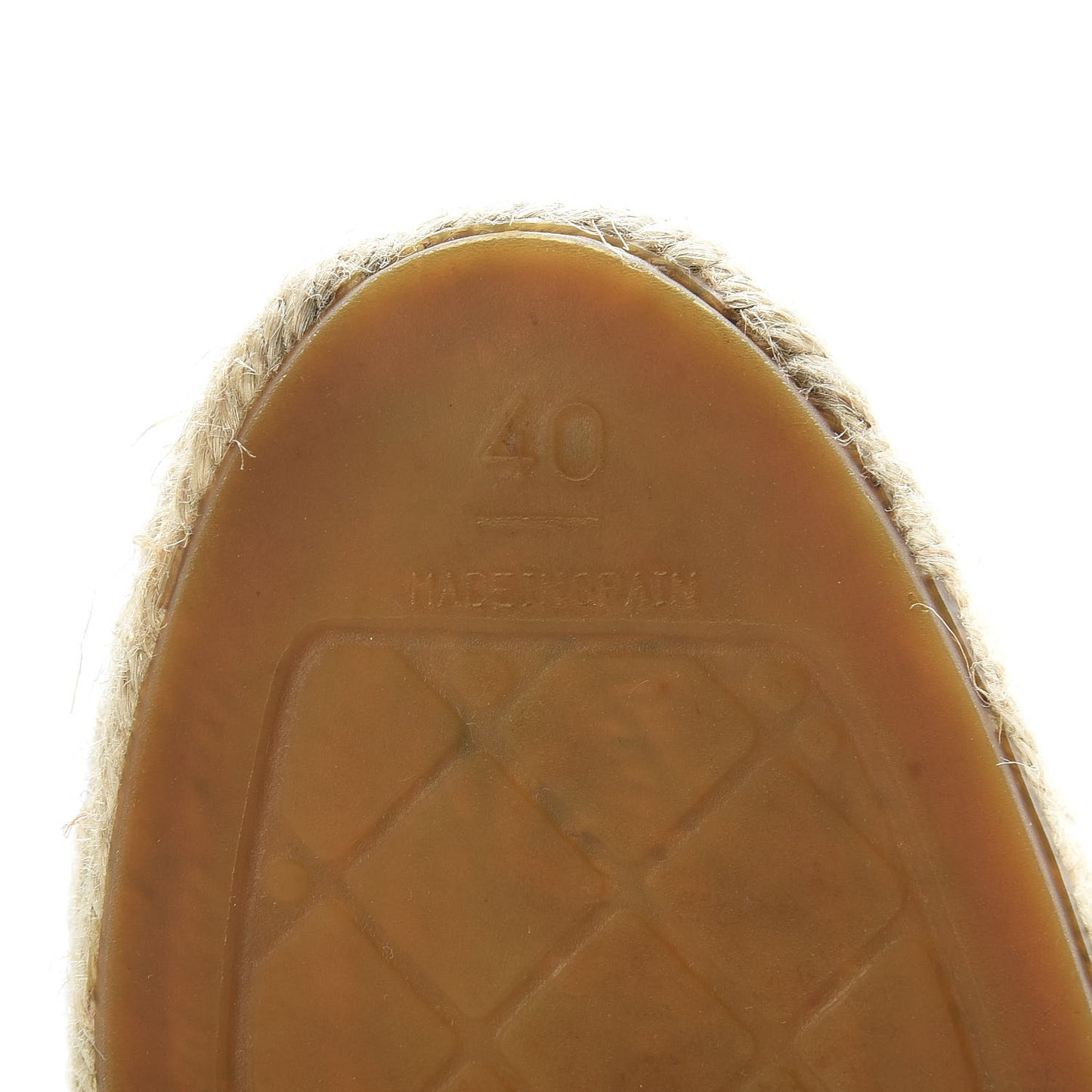Lambskin CC Espadrilles 40 Beige Black