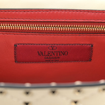 Valentino Garavani Lambskin Rockstud Spike Wallet on Chain Light Ivory 6 of 10