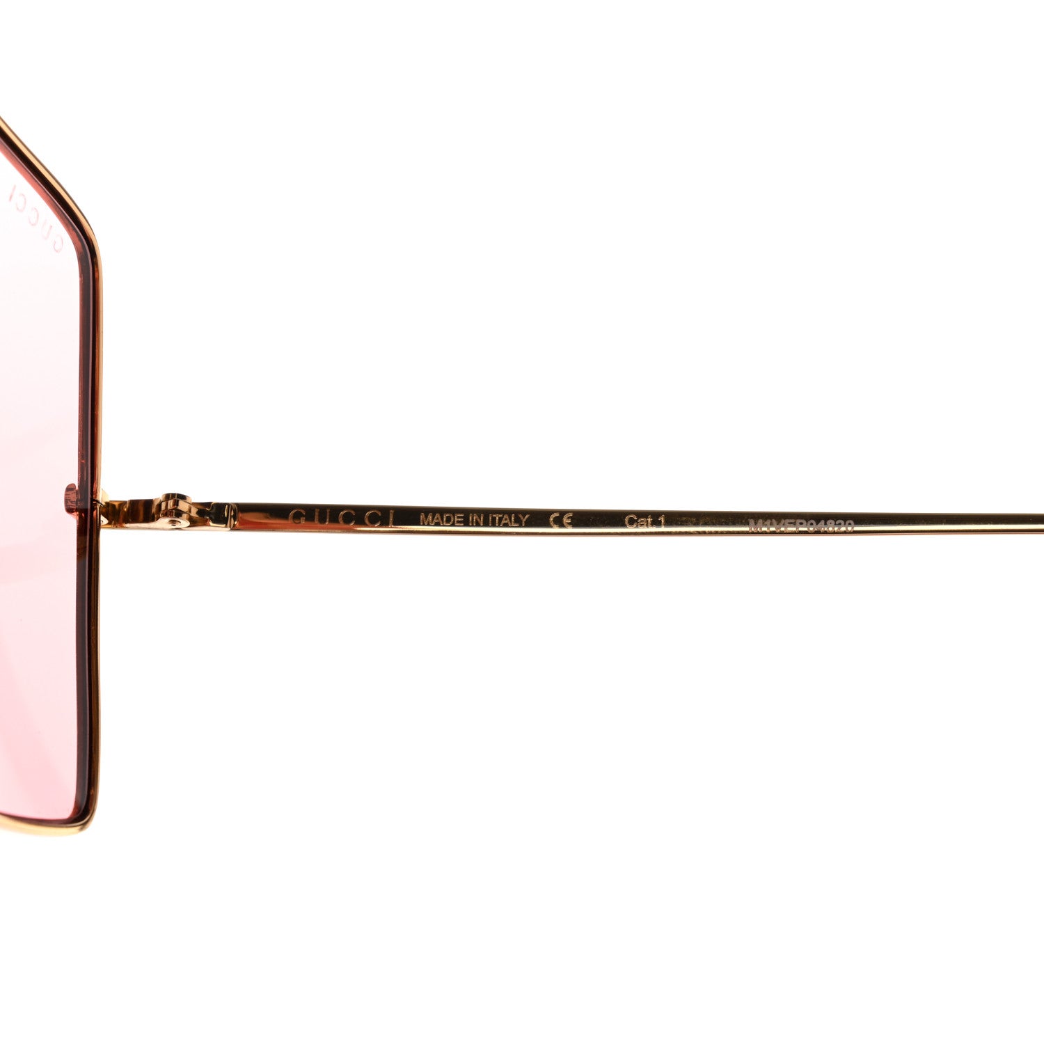 Gucci Square Frame GG0536S Sunglasses Gold 7 of 9