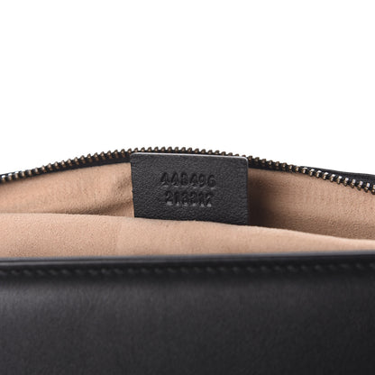 Gucci Calfskin Matelasse Medium GG Marmont Shoulder Bag Black 6 of 9