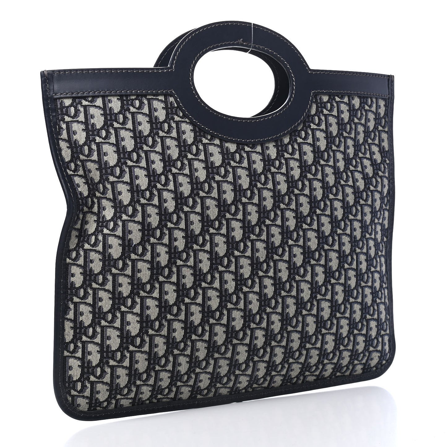 Oblique Fold Over Clutch Blue