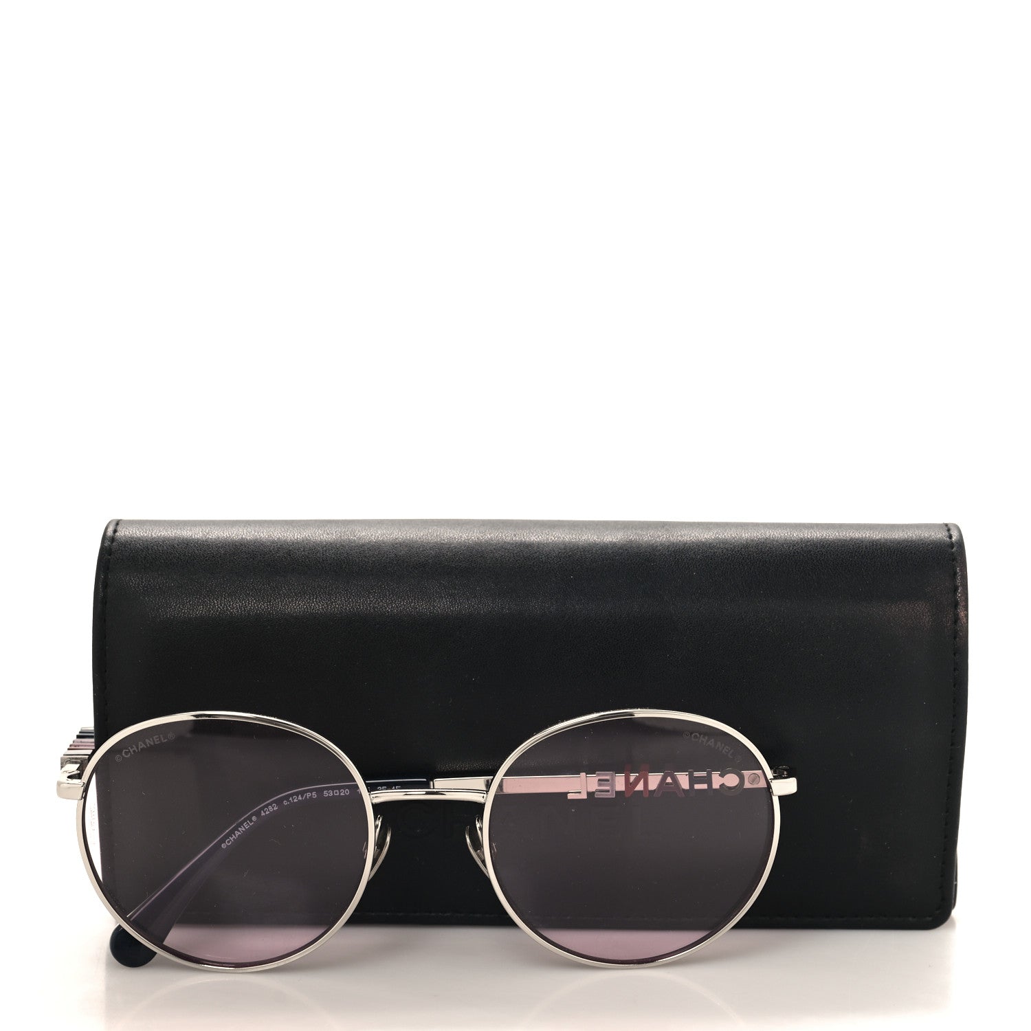 Chanel Metal Pantos Sunglasses 4282 Silver Pink 8 of 8