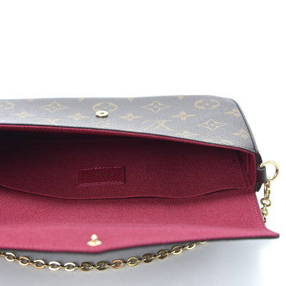 Louis Vuitton Monogram Pochette Felicie Chain Wallet Fuchsia 4 of 11