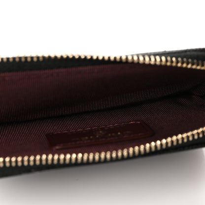 Chanel Caviar Quilted Zip Card Holder Wallet Black 5 of 9