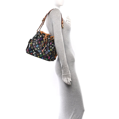 Louis Vuitton Monogram Multicolor Petit Noe Black 2 of 11