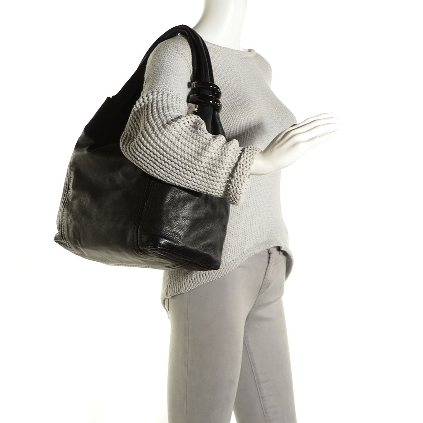 Nappa Medium Saba Hobo Black