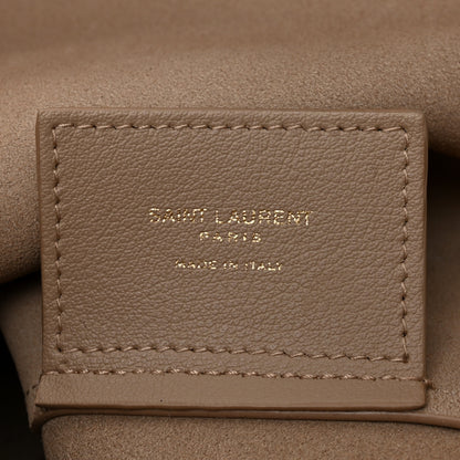 Saint Laurent Calfskin Large Shopping Tote Dark Beige 7 of 12