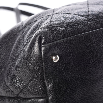 Chanel Glazed Calfskin Large On The Road Tote Black 12 of 15