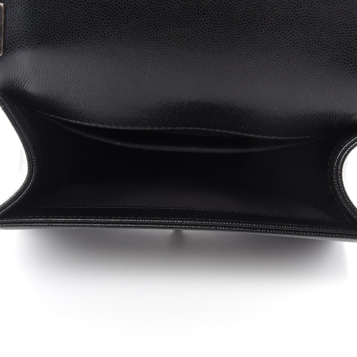 Caviar Quilted Small Boy Flap Black