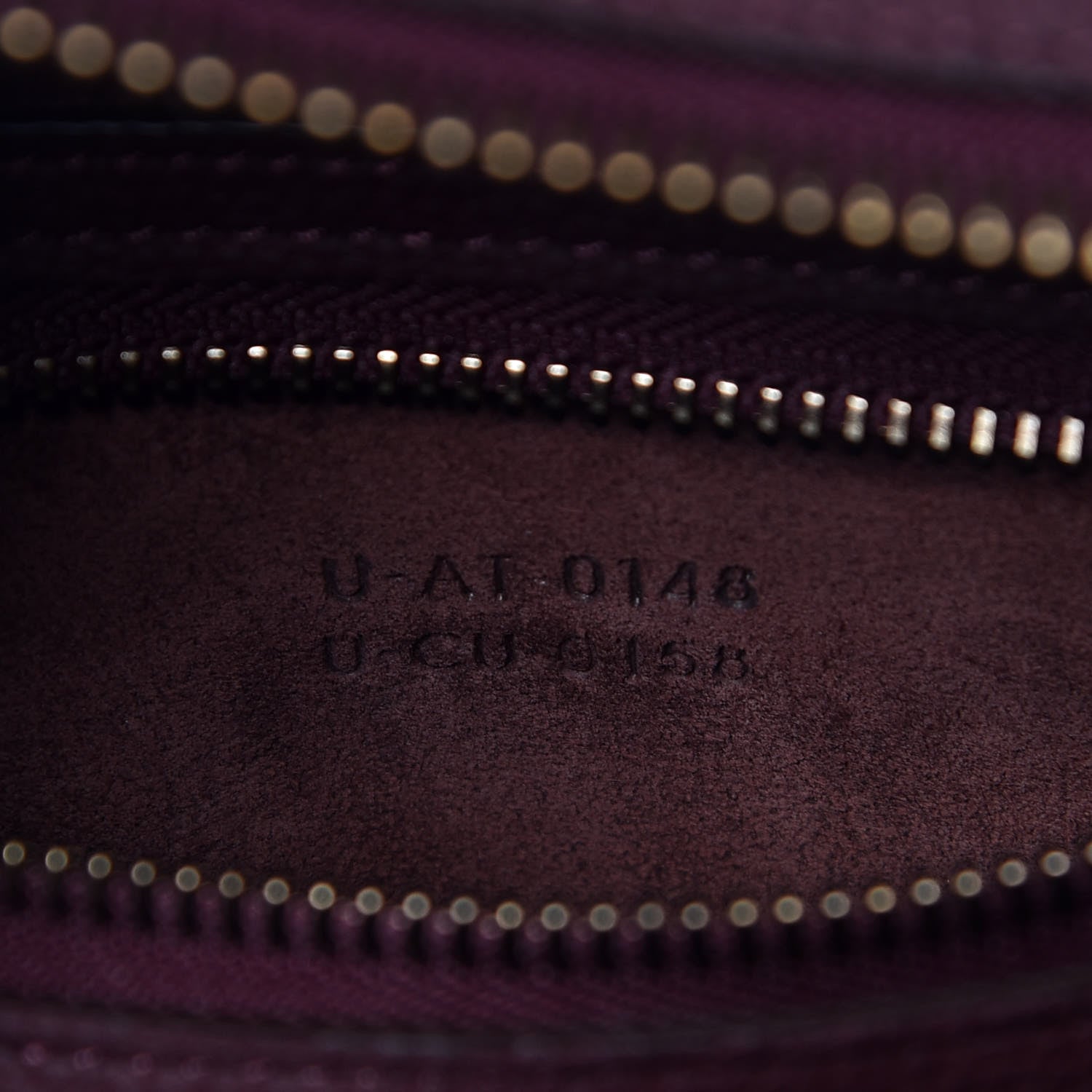 Celine Baby Drummed Calfskin Micro Luggage Burgundy 7 of 9