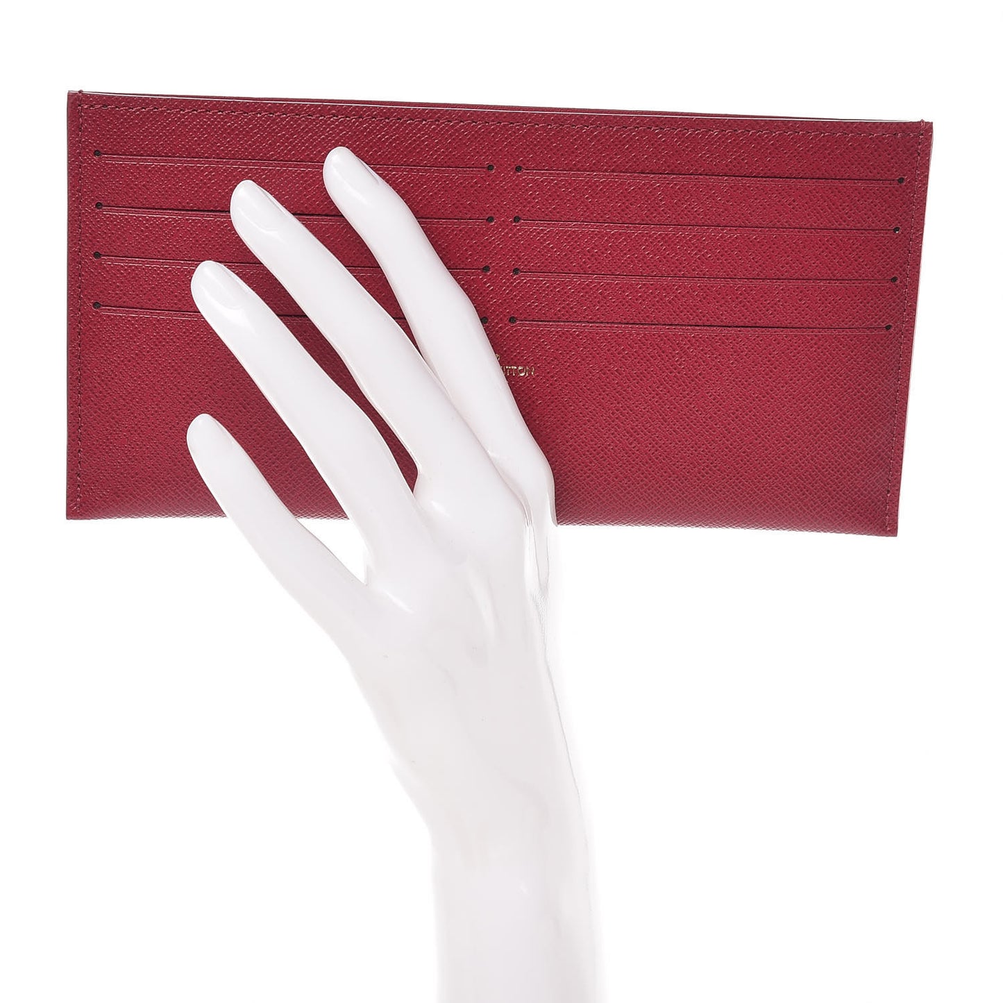 Calfskin Felicie Card Holder Insert Fuchsia