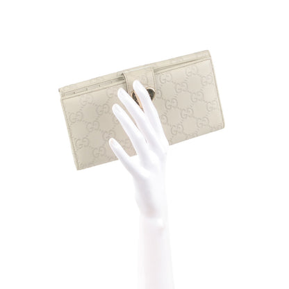 Gucci Guccissima Heart Continental Wallet Off White 2 of 8
