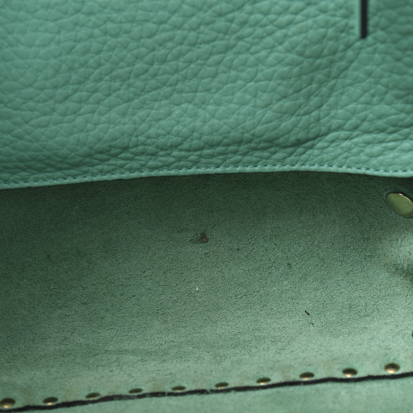 Grained Calfskin Small Rockstud Tote Colibri