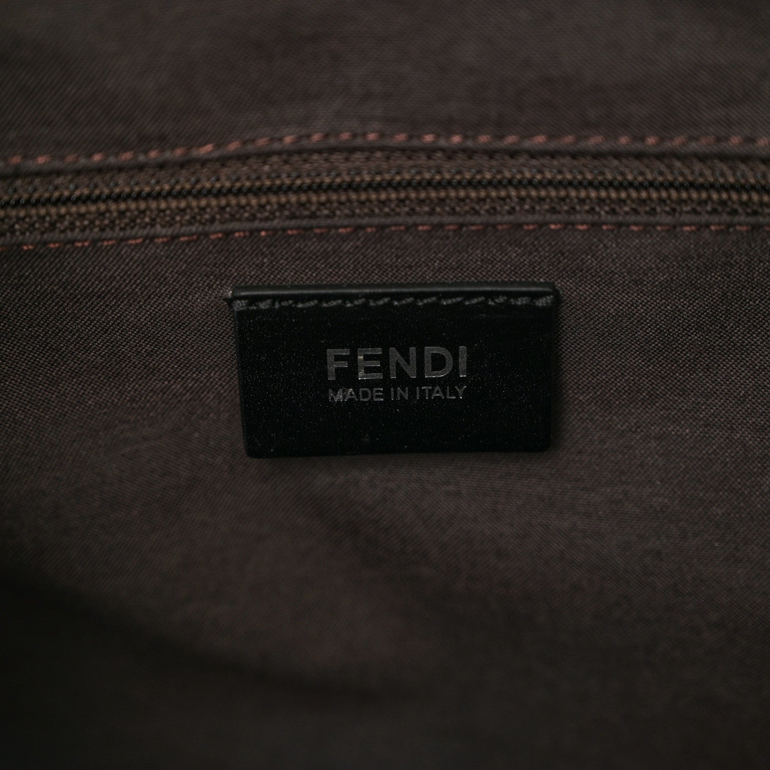 Fendi Pequin Spalmati Vitello Large Travel Bag Tobacco 5 of 9