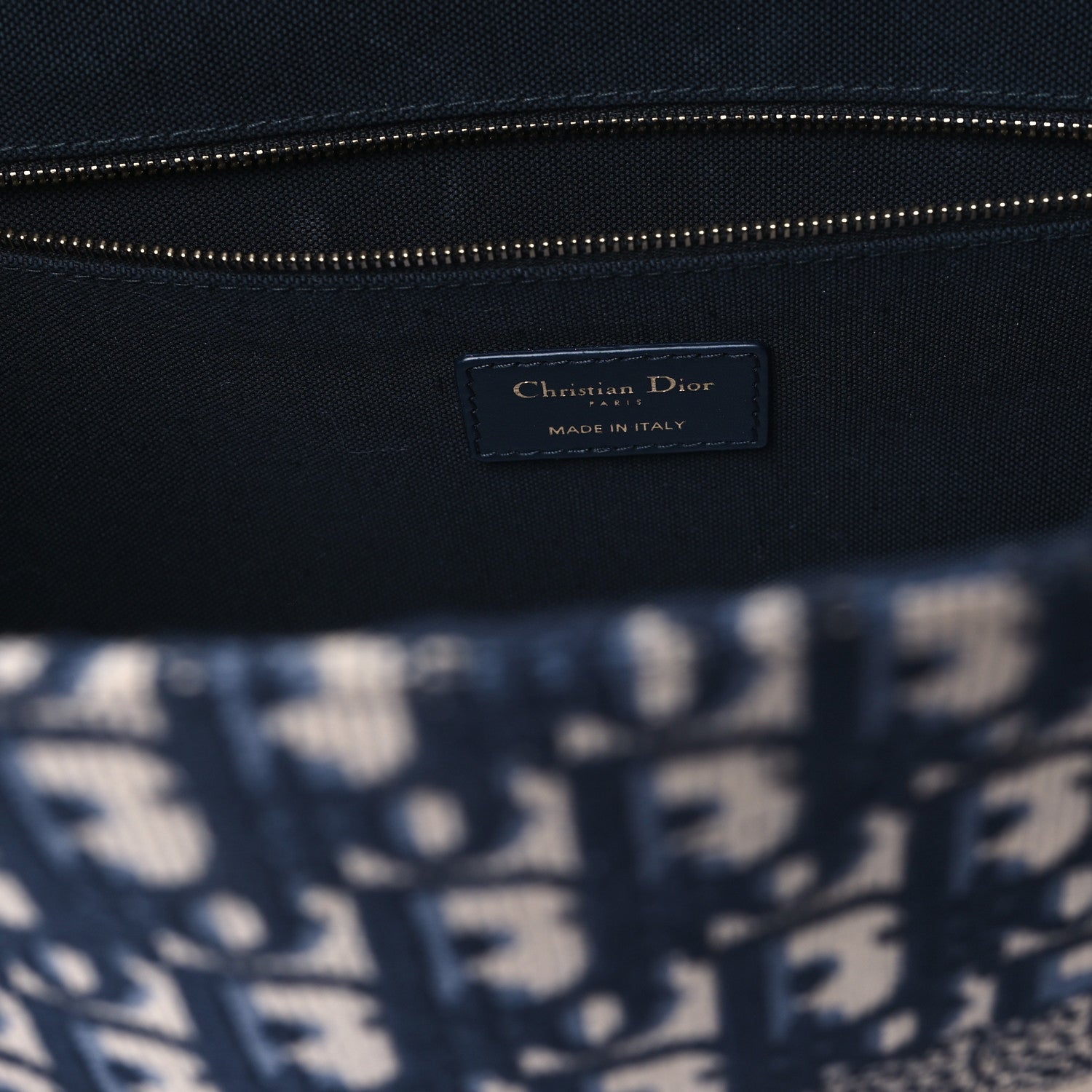 Christian Dior Oblique Calfskin Medium Book Tote With Strap Blue Multicolor 6 of 11