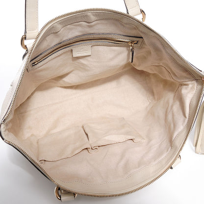 Gucci Pebbled Calfskin Small Soho Top Handle Bag Off White 5 of 7