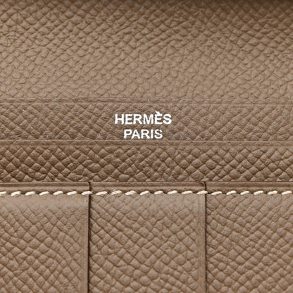 Hermes Epsom Bearn Gusset Wallet Etoupe 6 of 8