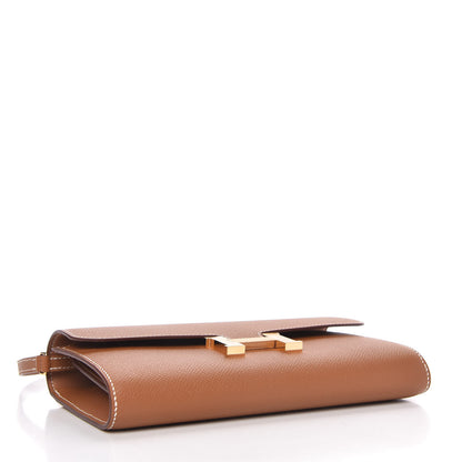 Hermes Epsom Constance Long Wallet To Go Gold 4 of 10