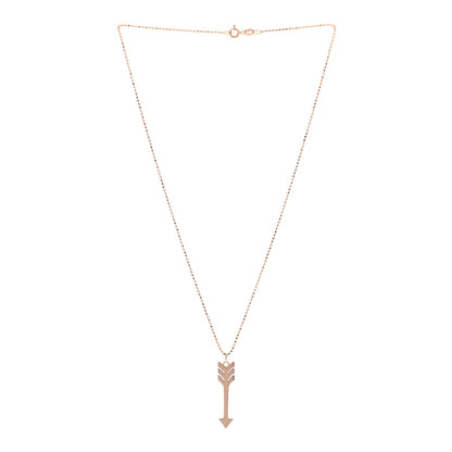 Jennifer Meyer 18K Rose Gold Arrow Pendant Necklace 3 of 6