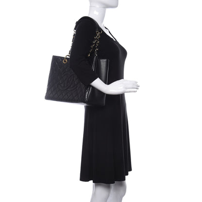 Chanel Caviar Quilted Grand Shopping Tote GST Black 2 of 10