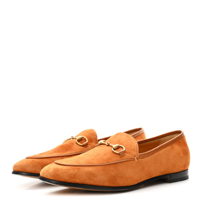 Gucci Suede Cachemire Malaga Kid Womens Jordaan Loafers 39 Blondie Cognac 4 of 10