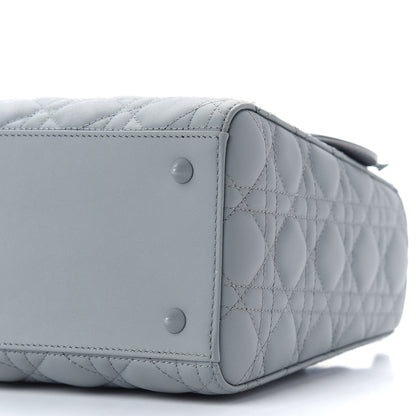 Christian Dior Ultra Matte Calfskin Cannage Medium Lady Dior Grey Stone 8 of 8