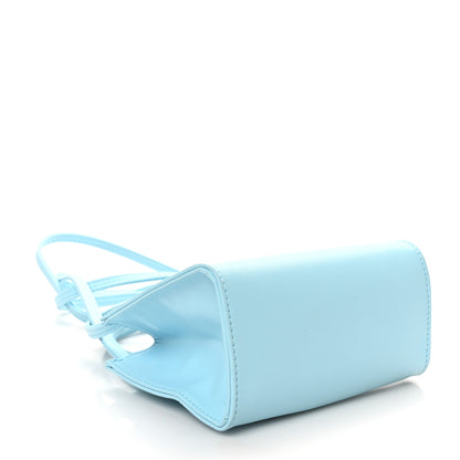 Telfar Vegan Leather Small Shopping Bag Pool Blue 4 of 9