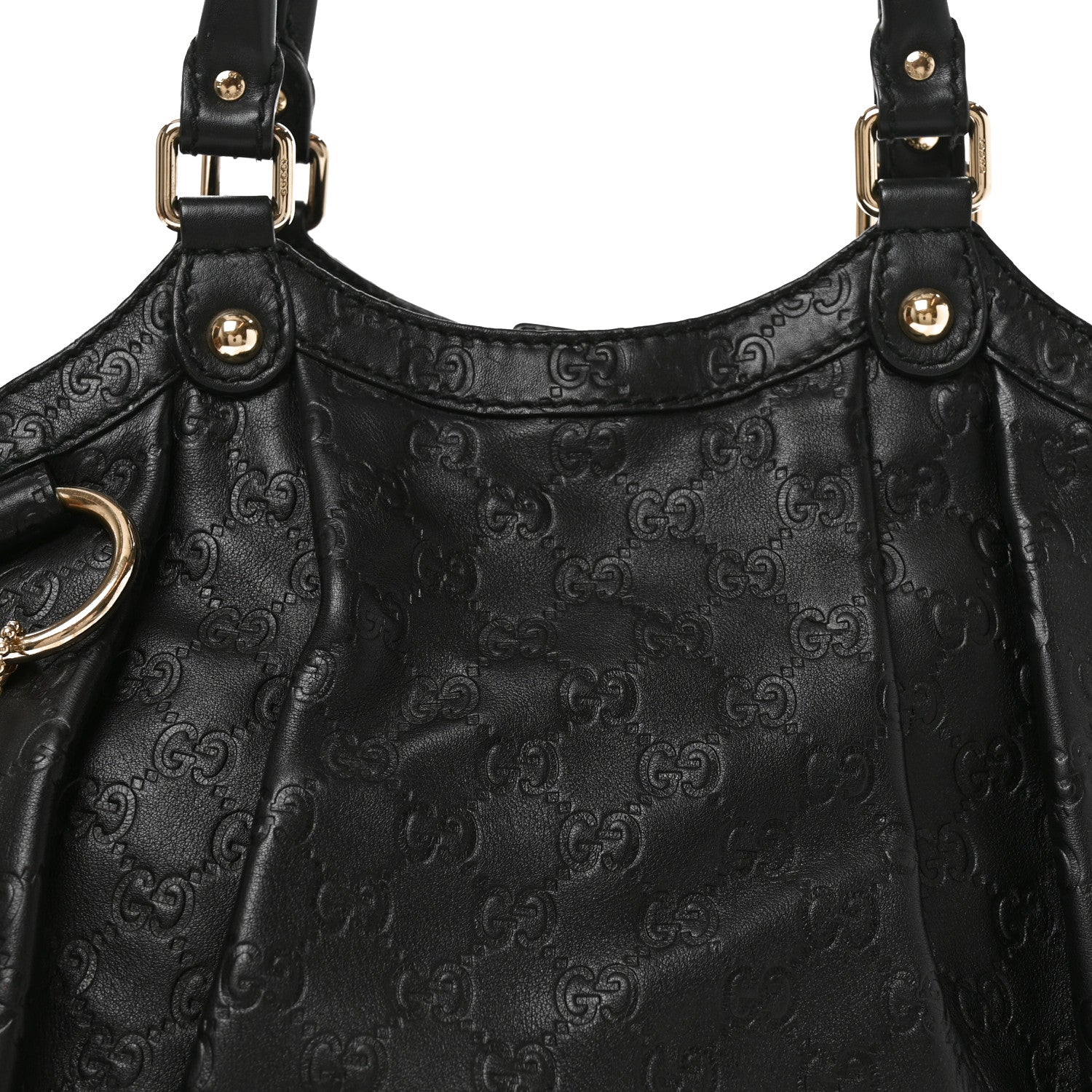 Gucci Guccissima Medium Sukey Tote Black 8 of 10