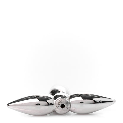 Louis Vuitton Metal Louisette Earrings Silver Gold 4 of 4