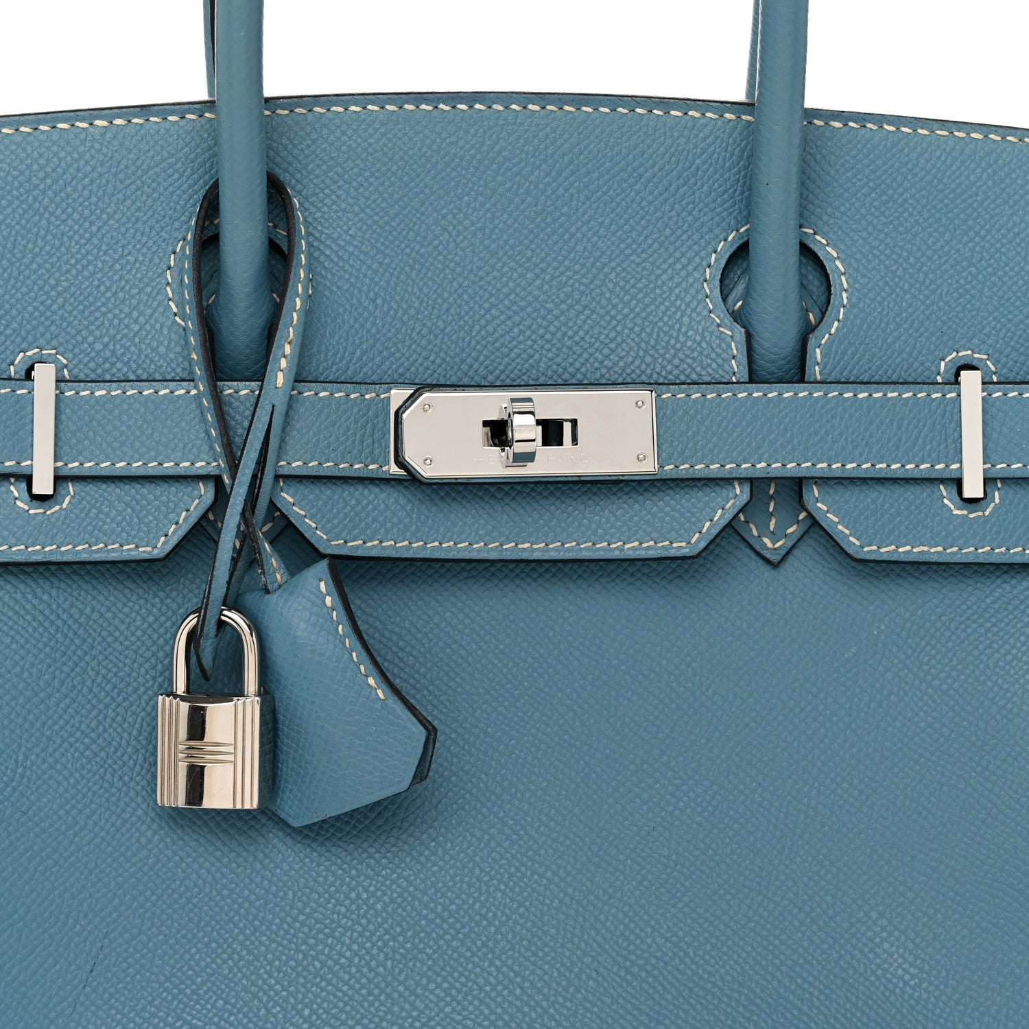Hermes Epsom Birkin 30 Blue Jean 7 of 13