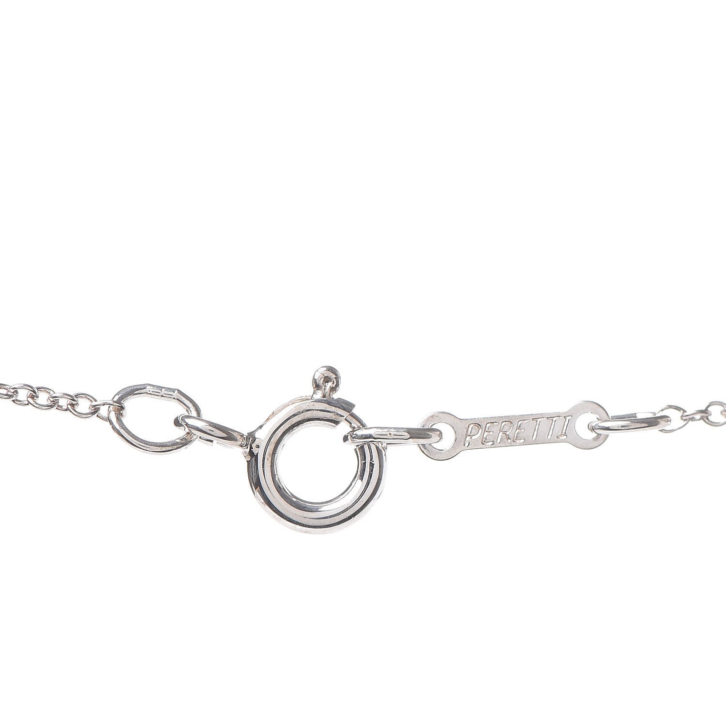 Sterling Silver 9mm Elsa Peretti Bean Pendant Necklace