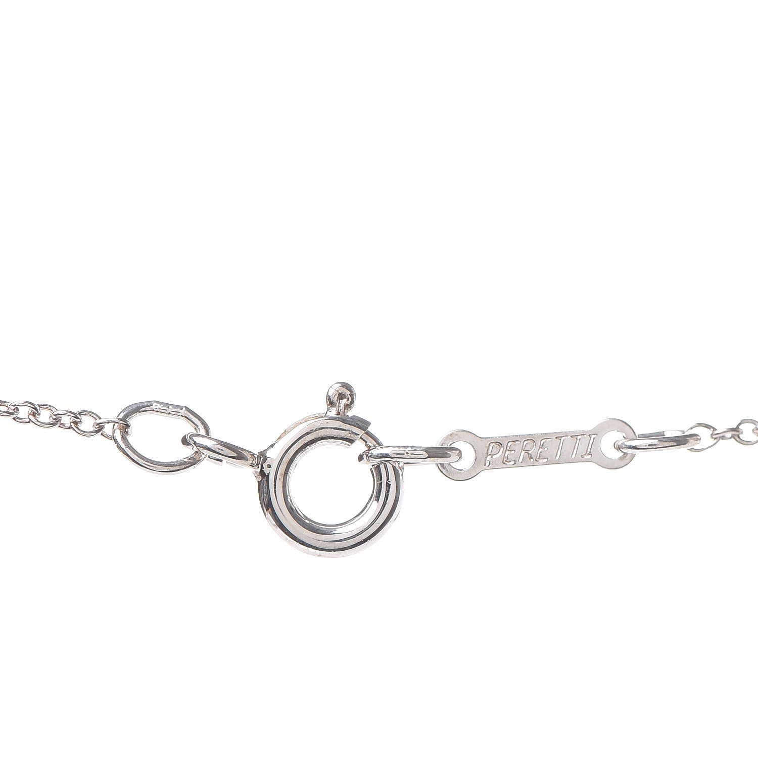 Tiffany Sterling Silver 9mm Elsa Peretti Bean Pendant Necklace 5 of 6