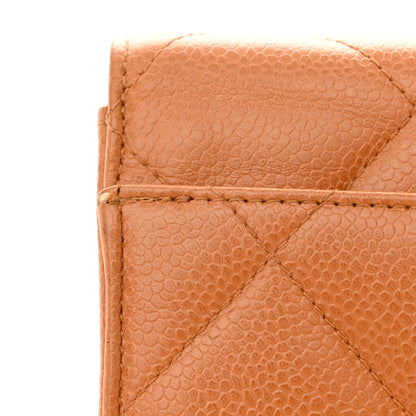 Chanel Caviar Quilted Briefcase Laptop Bag Light Brown 10 of 15