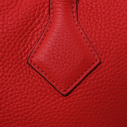 Hermes Taurillon Clemence Victoria II 43 Rouge Casaque 11 of 14