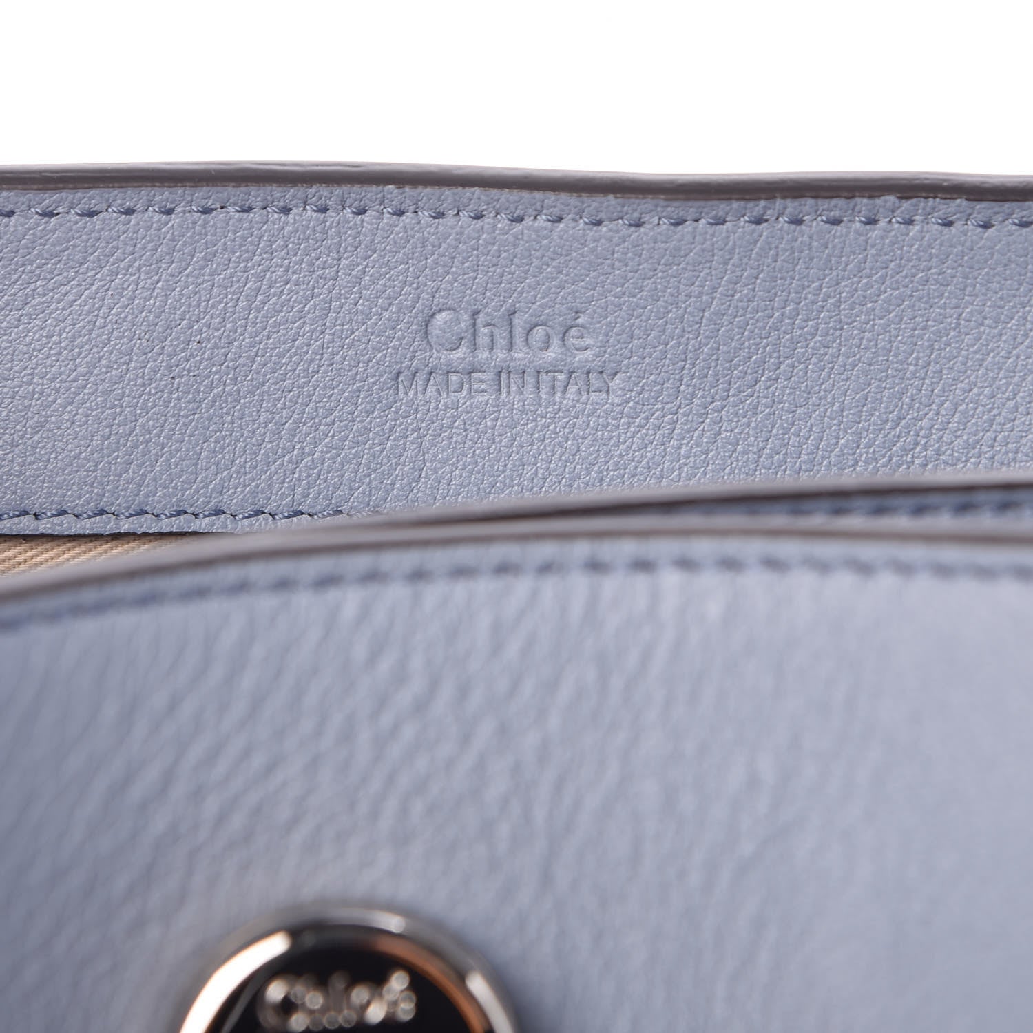 Chloe Calfskin Mini Faye Day Shoulder Bag Washed Blue 8 of 10