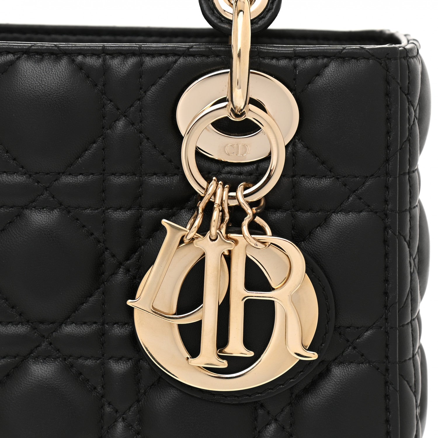 Christian Dior Lambskin Cannage Small My ABCDior Lady Dior Black 9 of 11